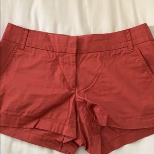 JCrew dark red shorts